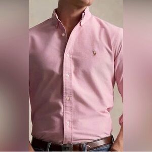 The Iconic Oxford Shirt
Ralph Lauren long-sleeved button-down shirt